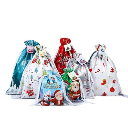 New Christmas Halloween Gift Bag Santa Claus Drawstring Bags Candy Packaging Bag Gift Bag