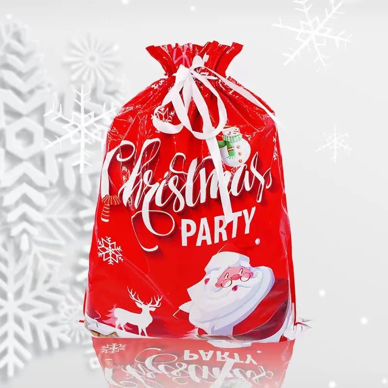 New Christmas Halloween Gift Bag Santa Claus Drawstring Bags Candy Packaging Bag Gift Bag