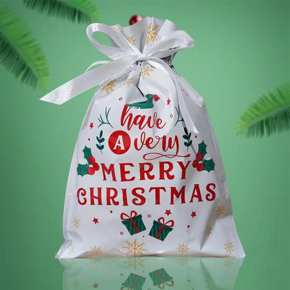 New Christmas Halloween Gift Bag Santa Claus Drawstring Bags Candy Packaging Bag Gift Bag