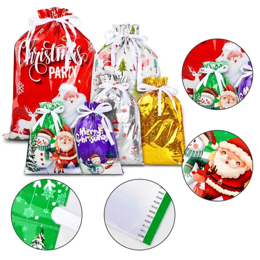 New Christmas Halloween Gift Bag Santa Claus Drawstring Bags Candy Packaging Bag Gift Bag