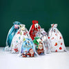 New Christmas Halloween Gift Bag Santa Claus Drawstring Bags Candy Packaging Bag Gift Bag