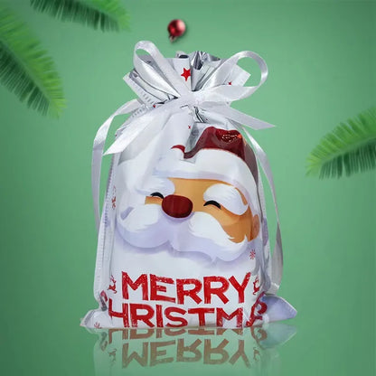 New Christmas Halloween Gift Bag Santa Claus Drawstring Bags Candy Packaging Bag Gift Bag