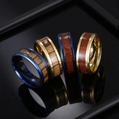 Fashion Geometric 201 Stainless Steel Gold Plated Unisex Rings