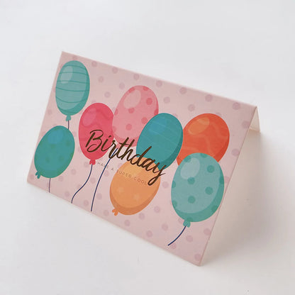 Sweet Lettering Birthday Party Paper Bronzing Cards