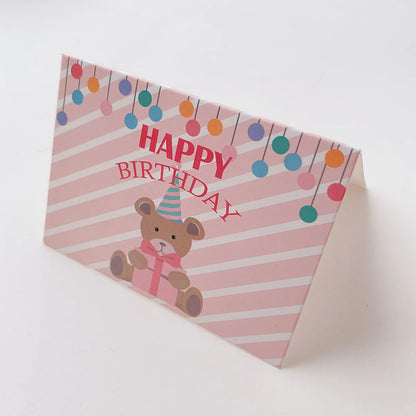 Sweet Lettering Birthday Party Paper Bronzing Cards