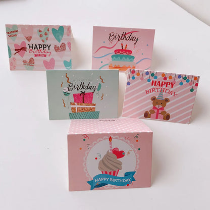 Sweet Lettering Birthday Party Paper Bronzing Cards