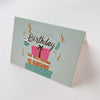 Sweet Lettering Birthday Party Paper Bronzing Cards