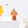 Natural Crystal Small Mushroom Pendant Agate Semi-Precious Stone Ore Diy Necklace Ornament Wholesale