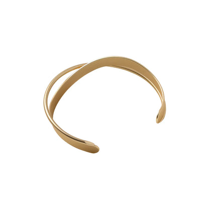 Cross Dumb Gold Open Bracelet Korean Niche Fashion Jewelry