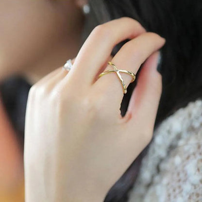 Cross Three-dimensional Hollow Ring Korean Jewelry Wholesale Women Index Finger Ring Wholesales Fashion