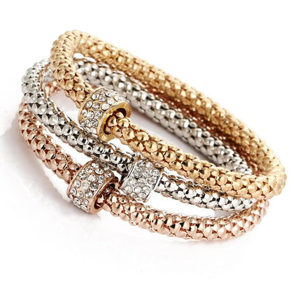 Fashion Butterfly Alloy Layered Plating Rhinestones Women's Bangle