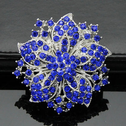 Fashion Flower Rhinestone Women'S Brooches