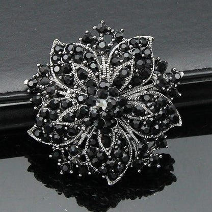 Fashion Flower Rhinestone Women'S Brooches