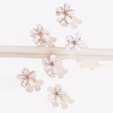 Crystal Five-Petal Flower Small Clip Hair Bangs