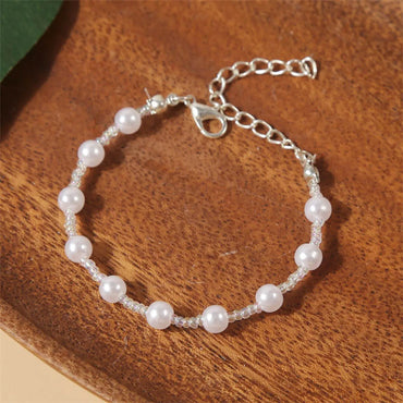 Crystal Pearl Bracelet