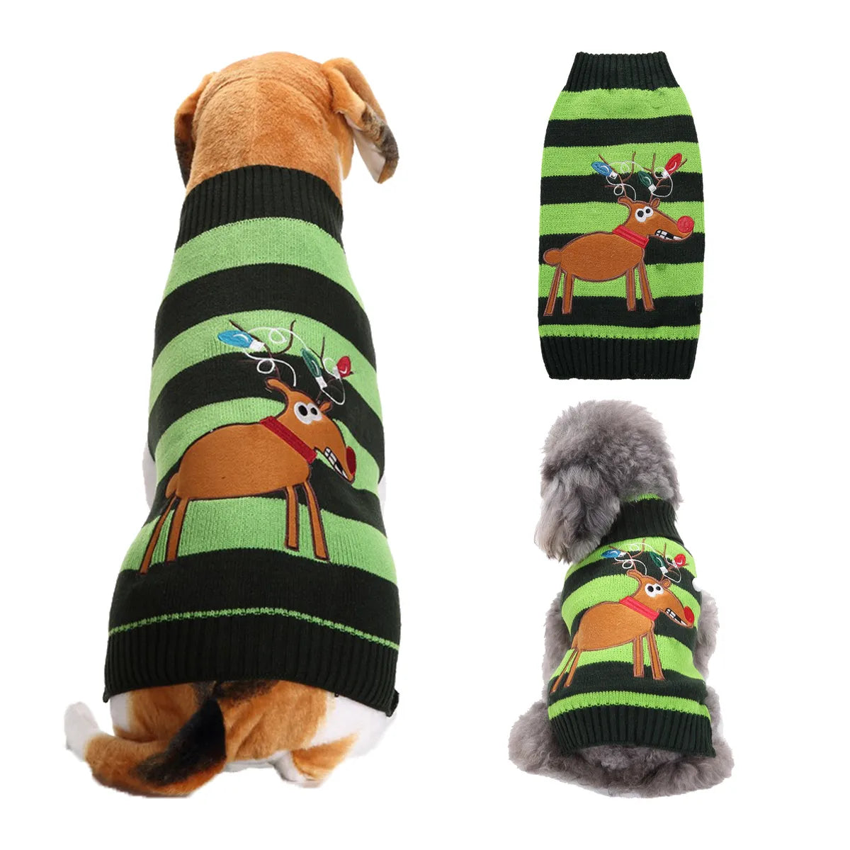 Cute Acrylic Christmas Cartoon Pet Clothing