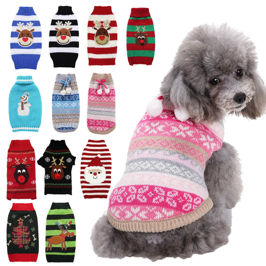 Cute Acrylic Christmas Cartoon Pet Clothing