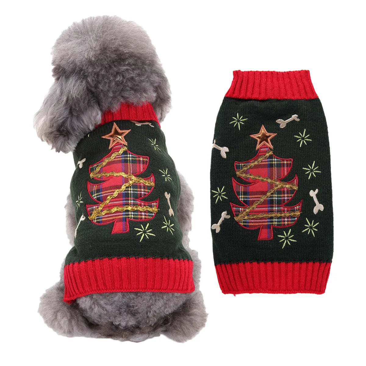 Cute Acrylic Christmas Cartoon Pet Clothing