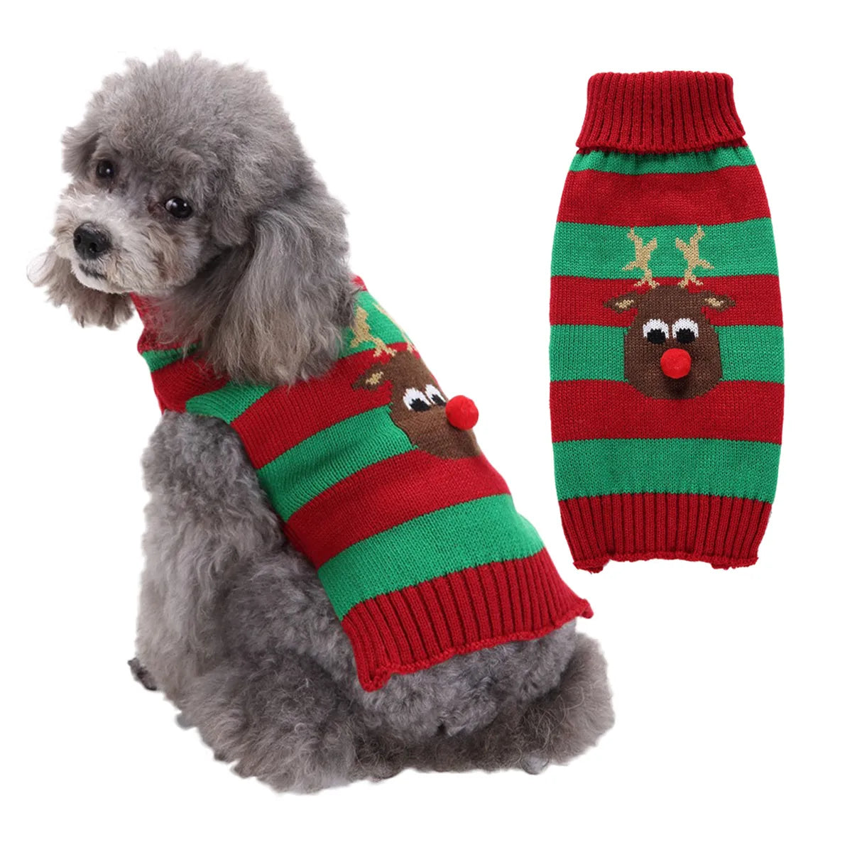 Cute Acrylic Christmas Cartoon Pet Clothing