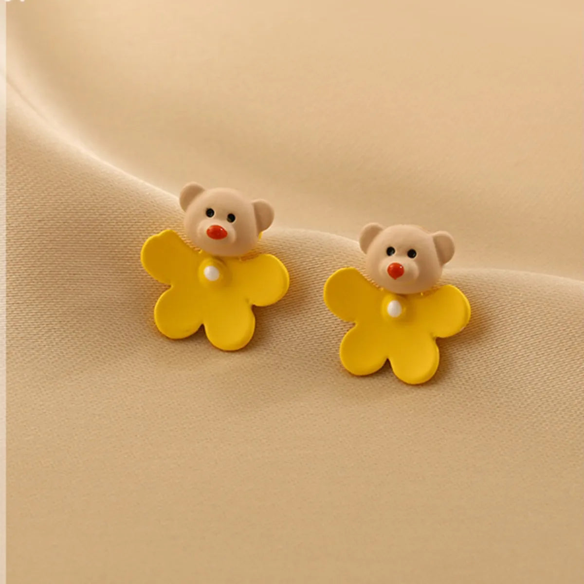 Cute Animal Alloy Enamel Earrings