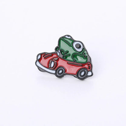 Cute Animal Alloy Enamel Unisex Brooches