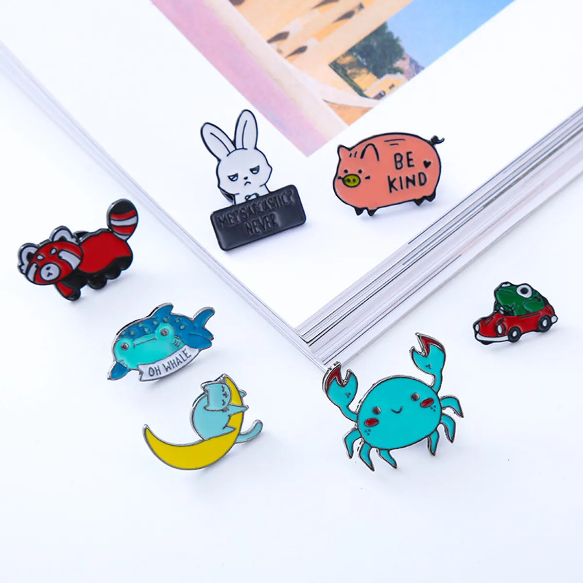 Cute Animal Alloy Enamel Unisex Brooches