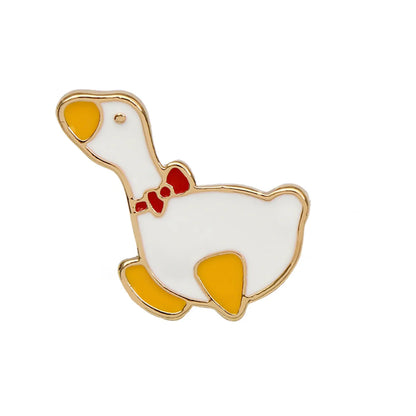 Cute Animal Alloy Metal Enamel Stoving Varnish Plating Unisex Brooches