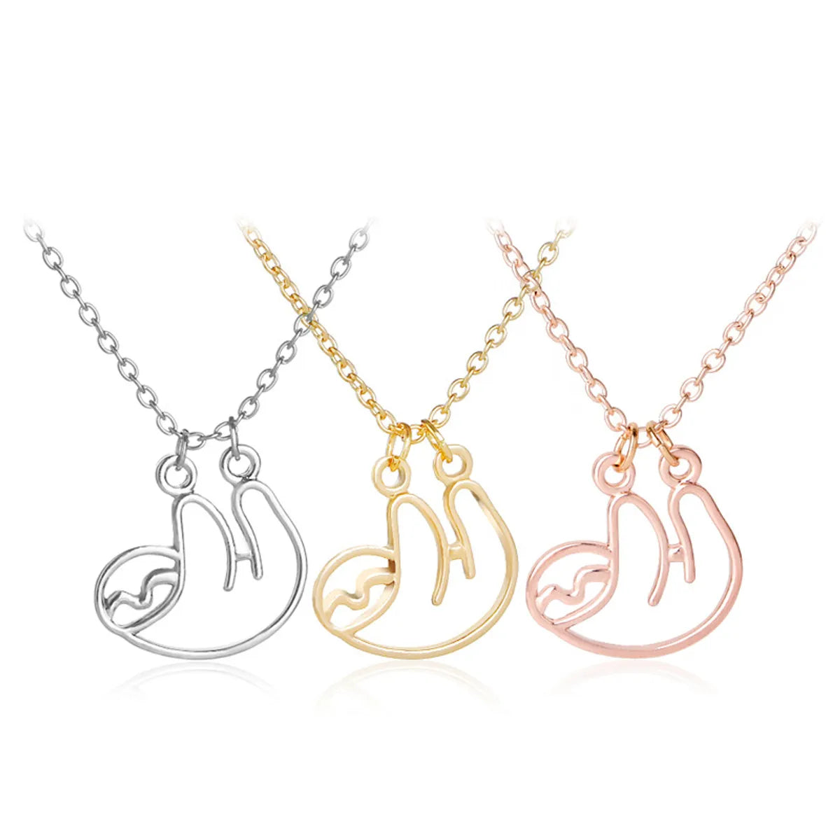 Cute Animal Alloy Plating Women's Pendant Necklace