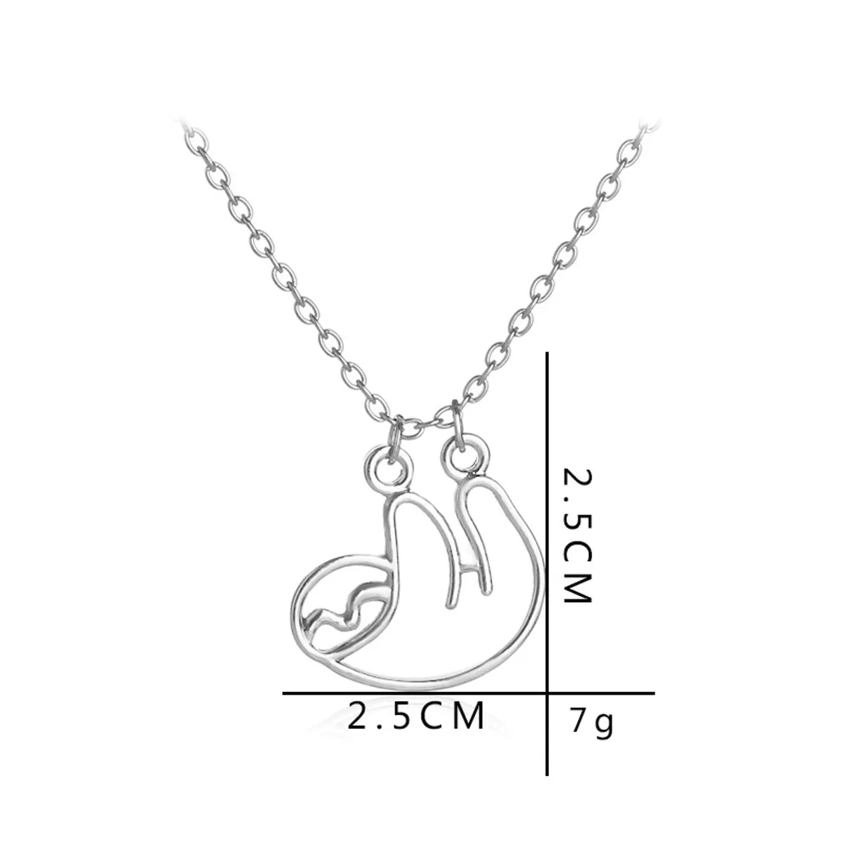 Cute Animal Alloy Plating Women's Pendant Necklace