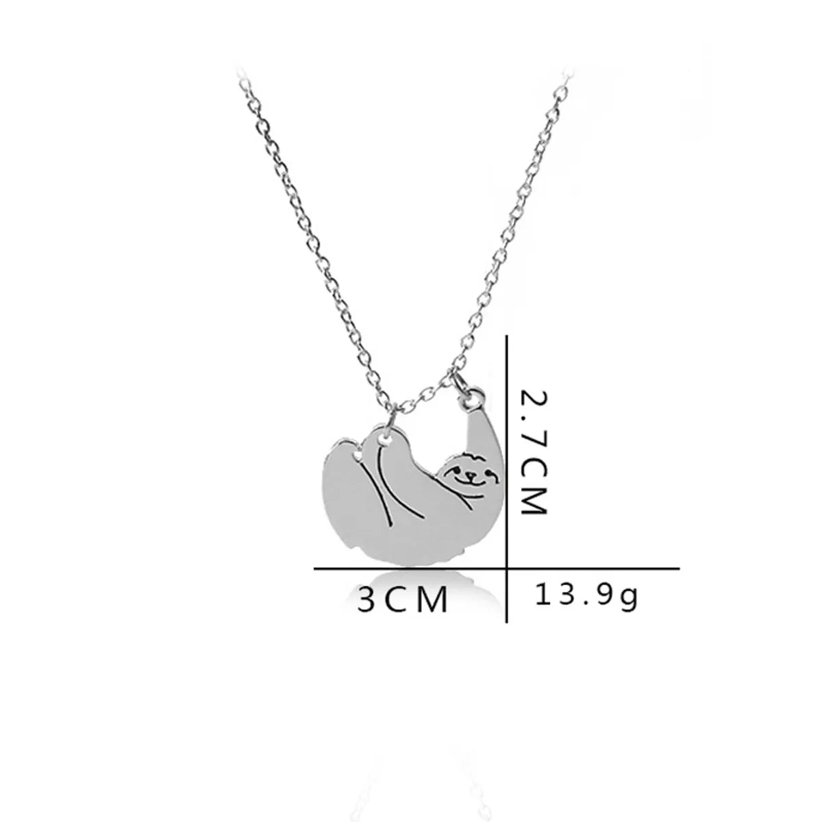 Cute Animal Alloy Plating Women's Pendant Necklace