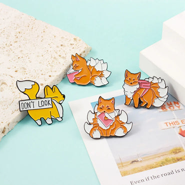 Cute Animal Alloy Stoving Varnish Unisex Brooches