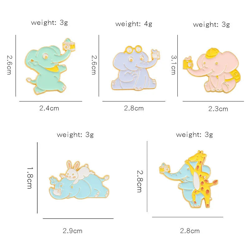 Cute Animal Alloy Stoving Varnish Unisex Brooches