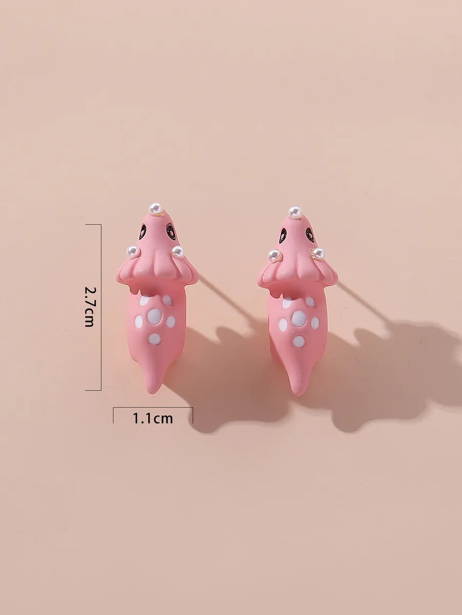 Cute Animal Alloy Women's Ear Studs