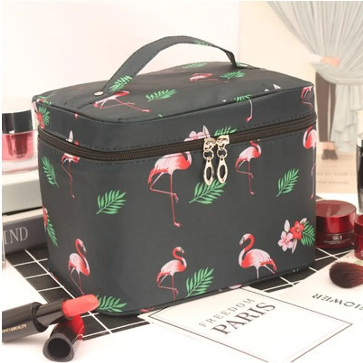 Cute Animal Canvas Square Makeup Bags