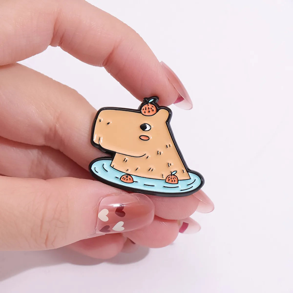 Cute Animal Cartoon Capybara Alloy Plating Unisex Brooches