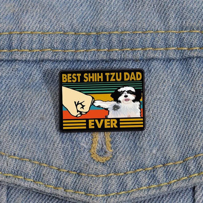 Cute Animal Cartoon Mixed Materials Printing Unisex Brooches