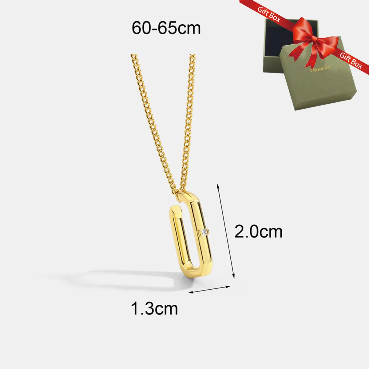 Cute Animal Copper Plating Inlay Artificial Gemstones Zircon 18k Gold Plated Pendant Necklace