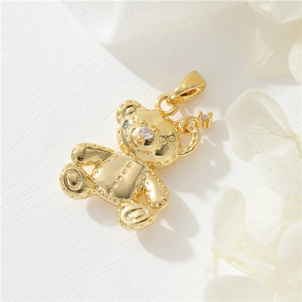 Cute Animal Copper Plating Inlay Artificial Pearls Zircon Charms Jewelry Accessories