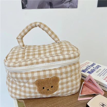 Cute Animal Cotton Square Makeup Bags