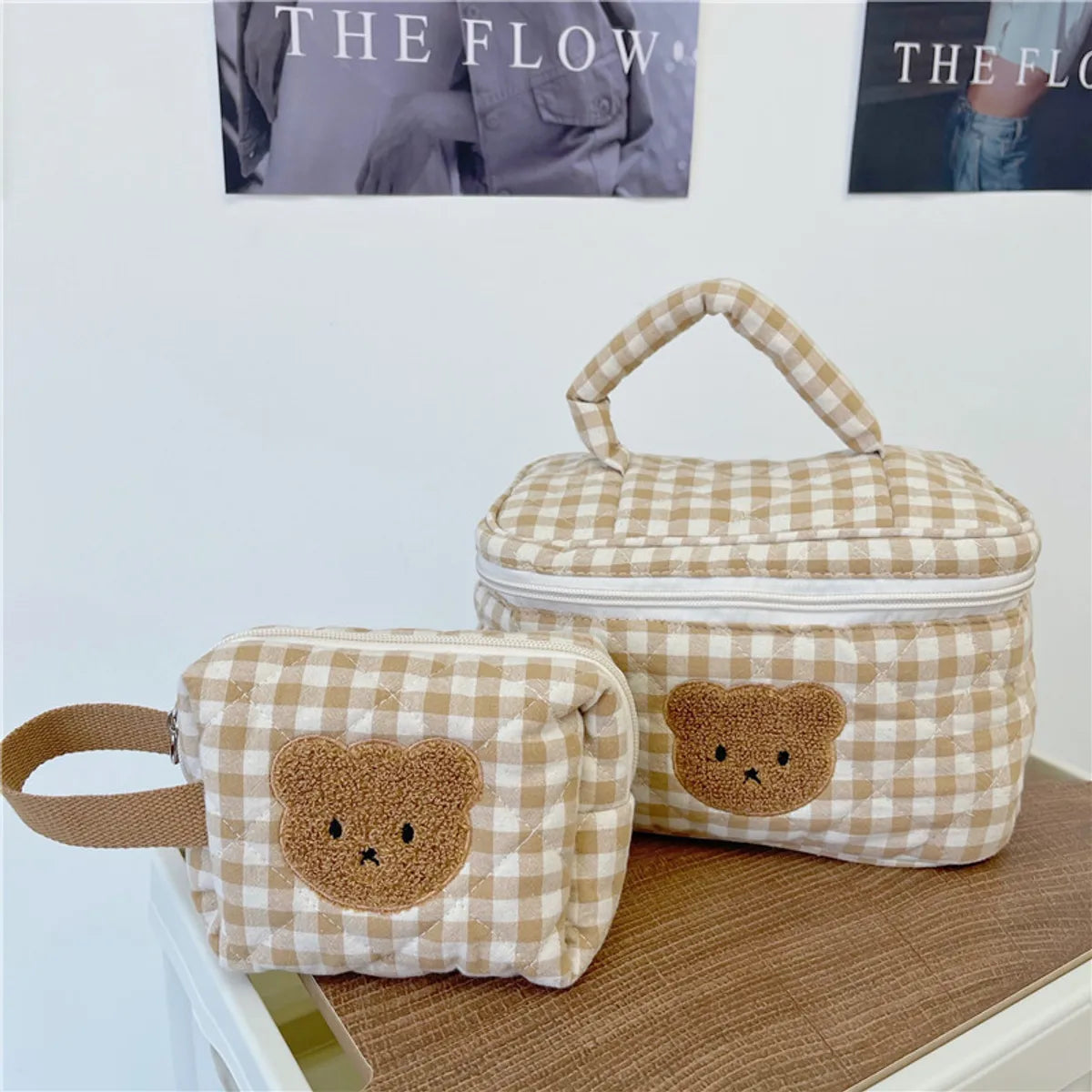 Cute Animal Cotton Square Makeup Bags