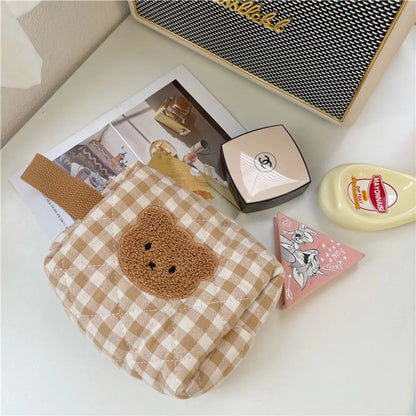 Cute Animal Cotton Square Makeup Bags