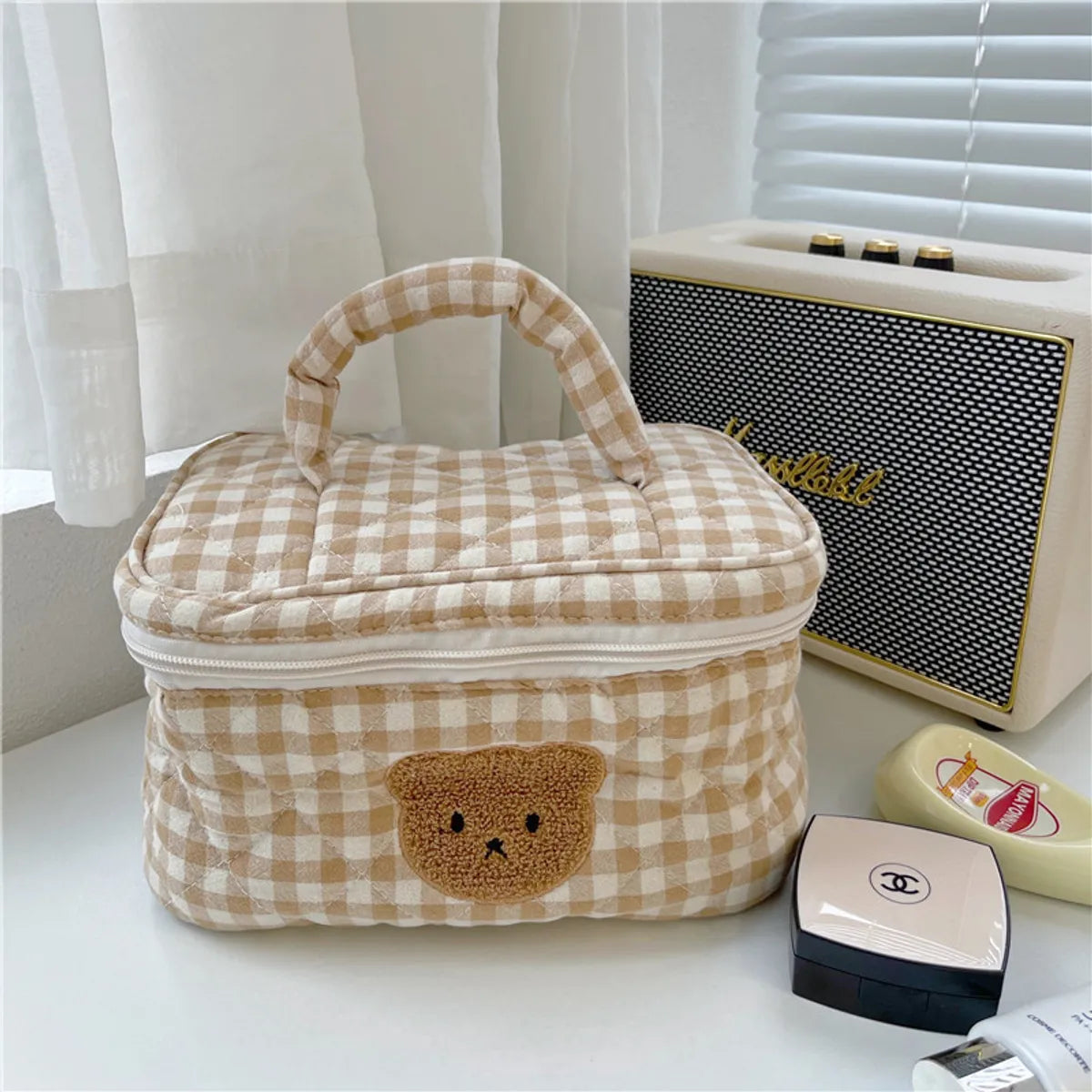 Cute Animal Cotton Square Makeup Bags