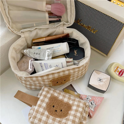 Cute Animal Cotton Square Makeup Bags