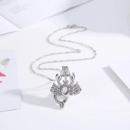 Cute Animal Deer Resin Alloy Wholesale Pendant Necklace