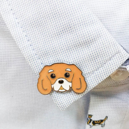 Cute Animal Dog Alloy Enamel Unisex Brooches