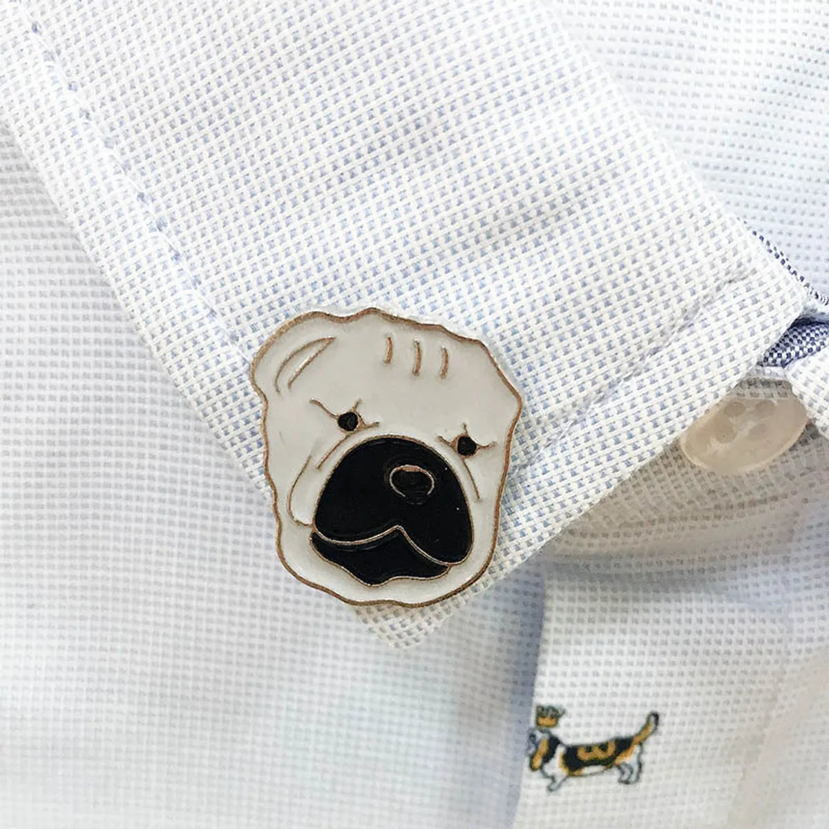 Cute Animal Dog Alloy Enamel Unisex Brooches