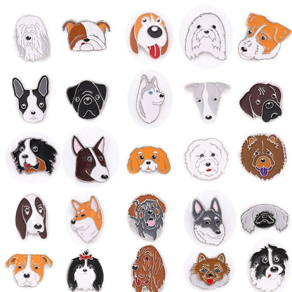 Cute Animal Dog Alloy Enamel Unisex Brooches