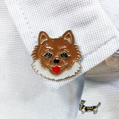 Cute Animal Dog Alloy Enamel Unisex Brooches