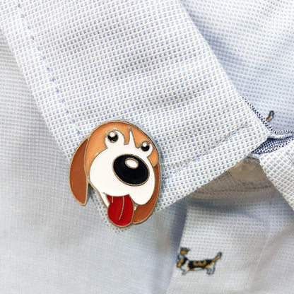 Cute Animal Dog Alloy Enamel Unisex Brooches