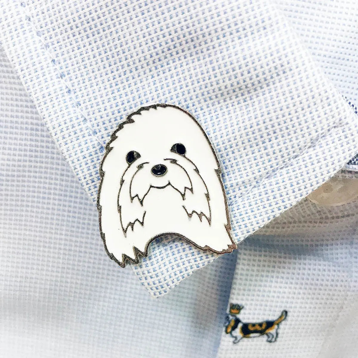 Cute Animal Dog Alloy Enamel Unisex Brooches